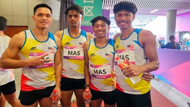National men's 4x100m quartet storms into Asian Games final