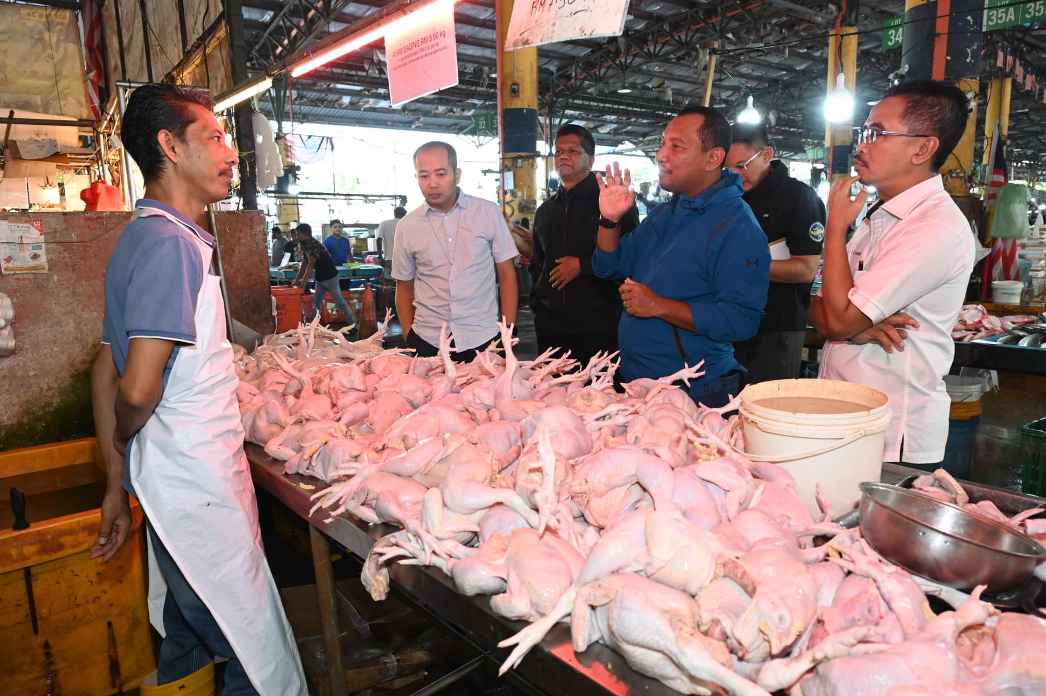 Ayam dijual antara RM7.39 hingga RM9.40 di Selangor, N9, Putrajaya