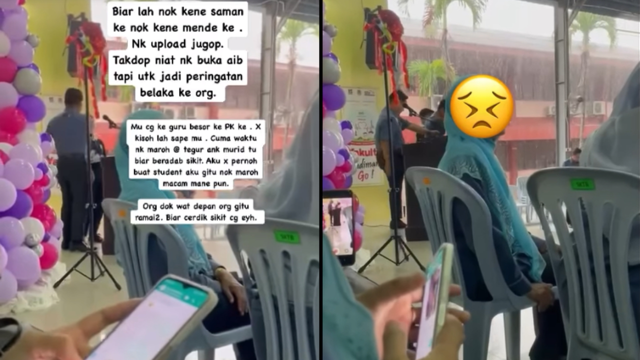 Guru besar lempang, sepak murid depan orang ramai dikecam netizen
