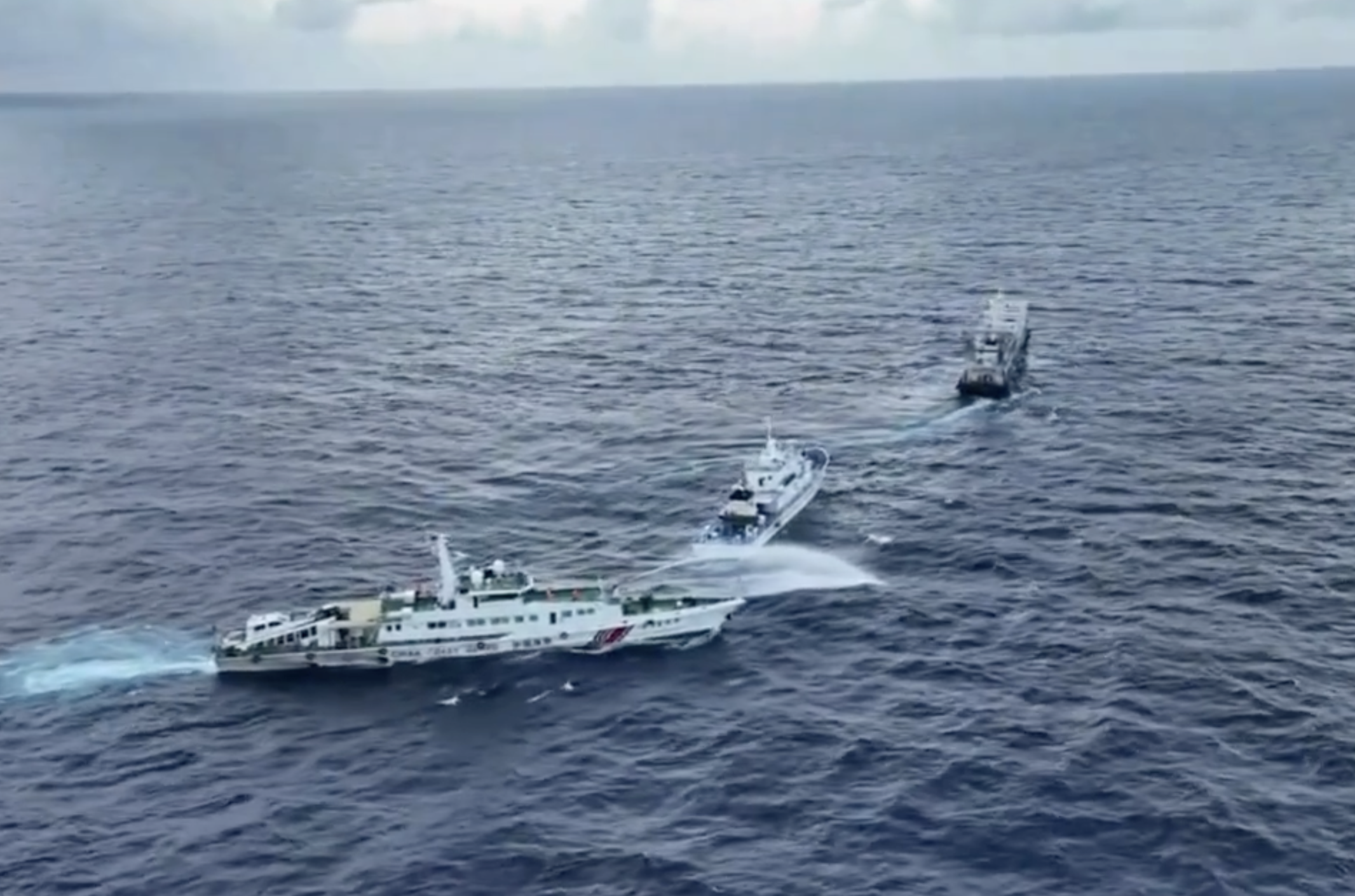 Chinese ships fire water cannon, ram Philippine vessels in contested waters