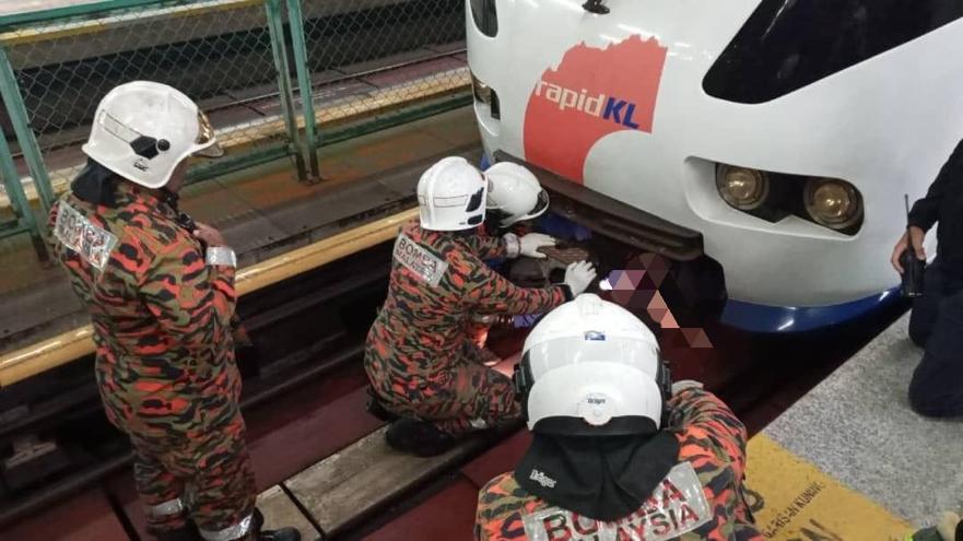 Pemuda maut digilis tren selepas terjatuh di landasan LRT