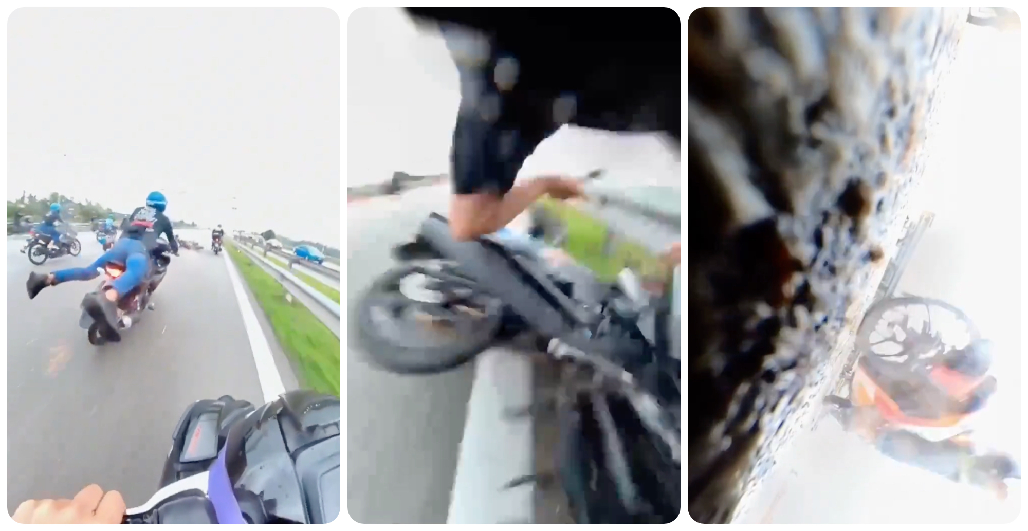 Cops looking into viral video of ‘Superman’ stunt by bikers on East Coast Highway