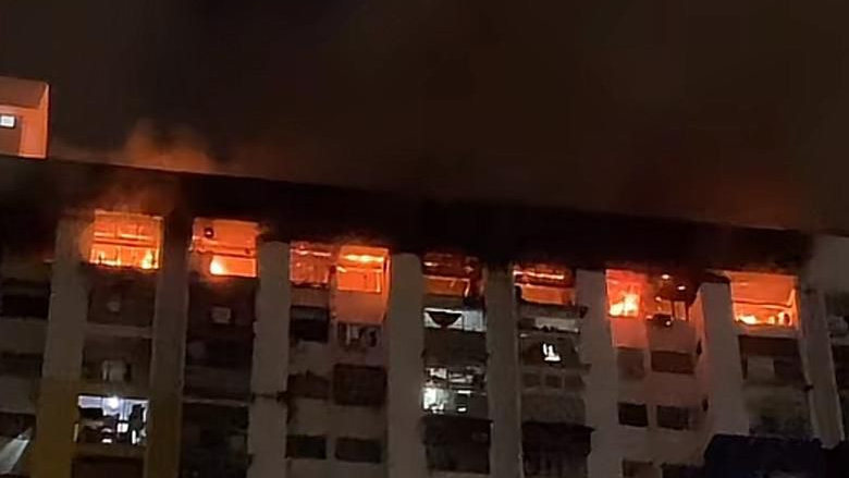 Lima unit rumah di Flat Sri Sabah, Cheras terbakar