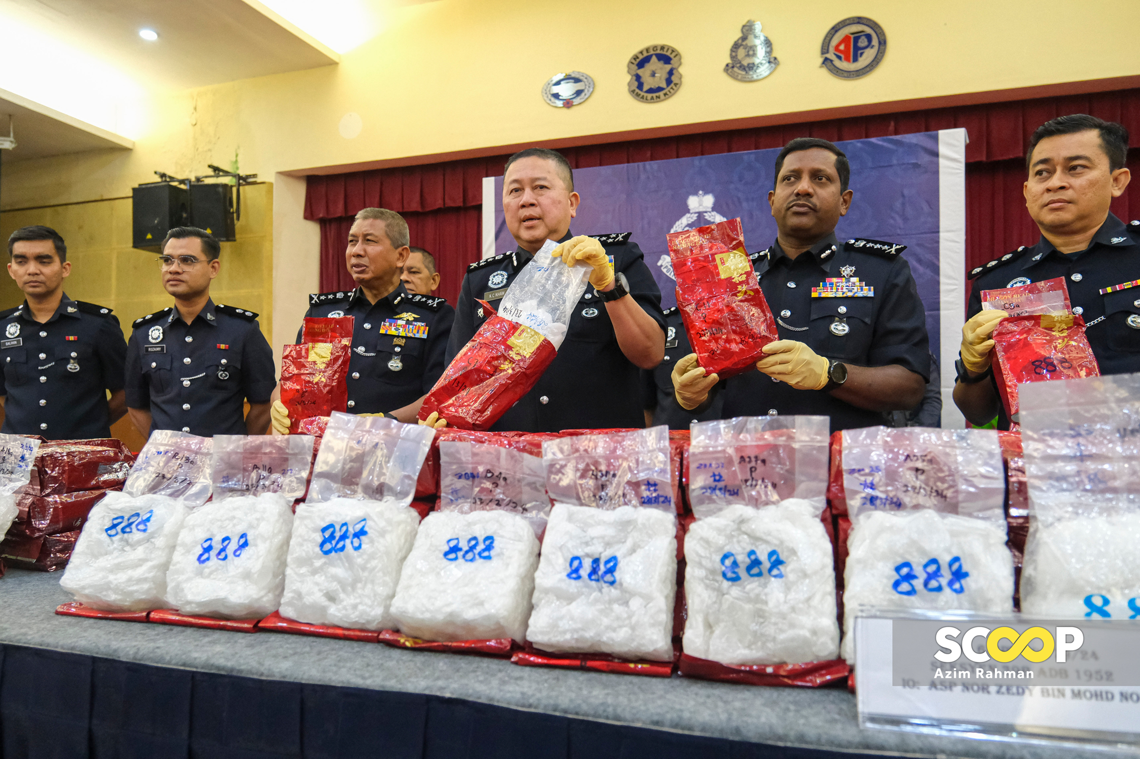 [UPDATED] Cops seize RM10.3 mil worth of meth in major drug bust 