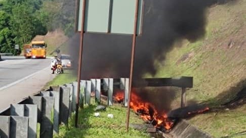 Fatal crash: driver killed as Lamborghini engulfs in flames