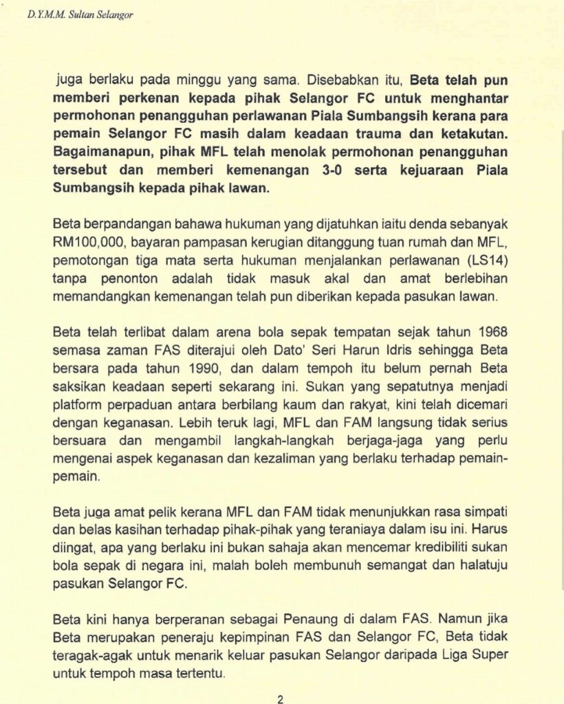 Sultan-Selangor-statement-2