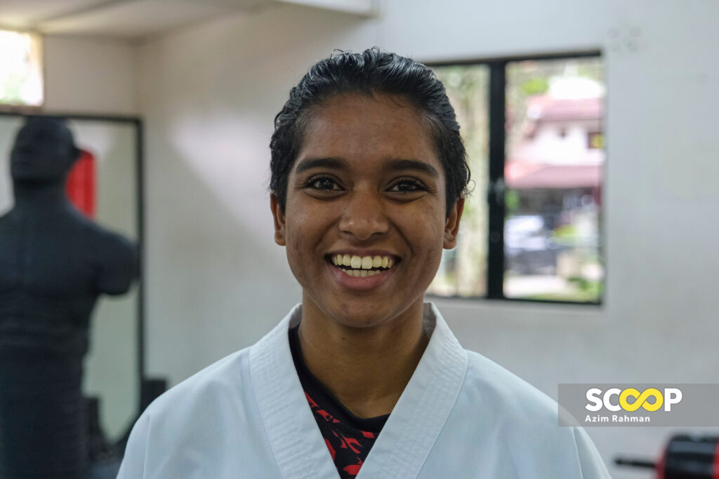 09082024 - Nilambighai Murugan di Sidang Media Isu perobohan bangunan yang didakwa digunakan sebagai pusat latihan karate bersebelahan dewan masyarakat di Taman Sri Sinar - AZIM RAH