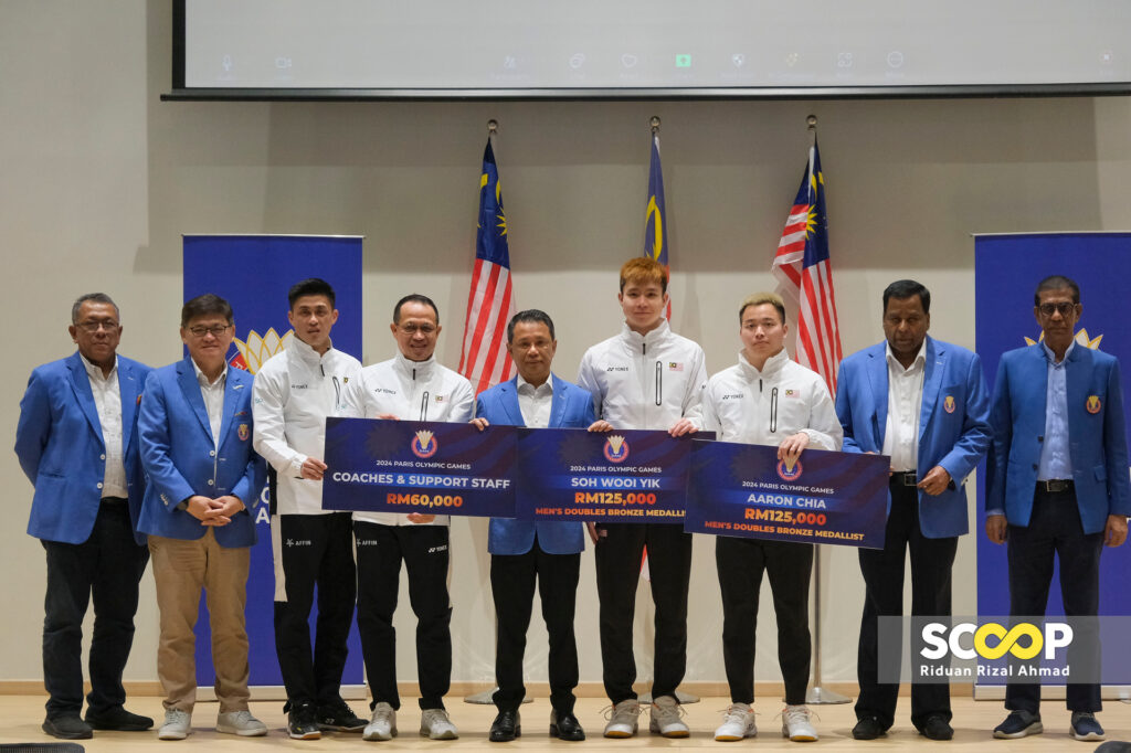 24082024 - Badminton Association of Malaysia (BAM) President, Tan Sri Dato' Sri (Dr.) Mohamad Norza Zakaria at Incentive giving ceremony and BAM press conference at ABM Bukit Ki (1)