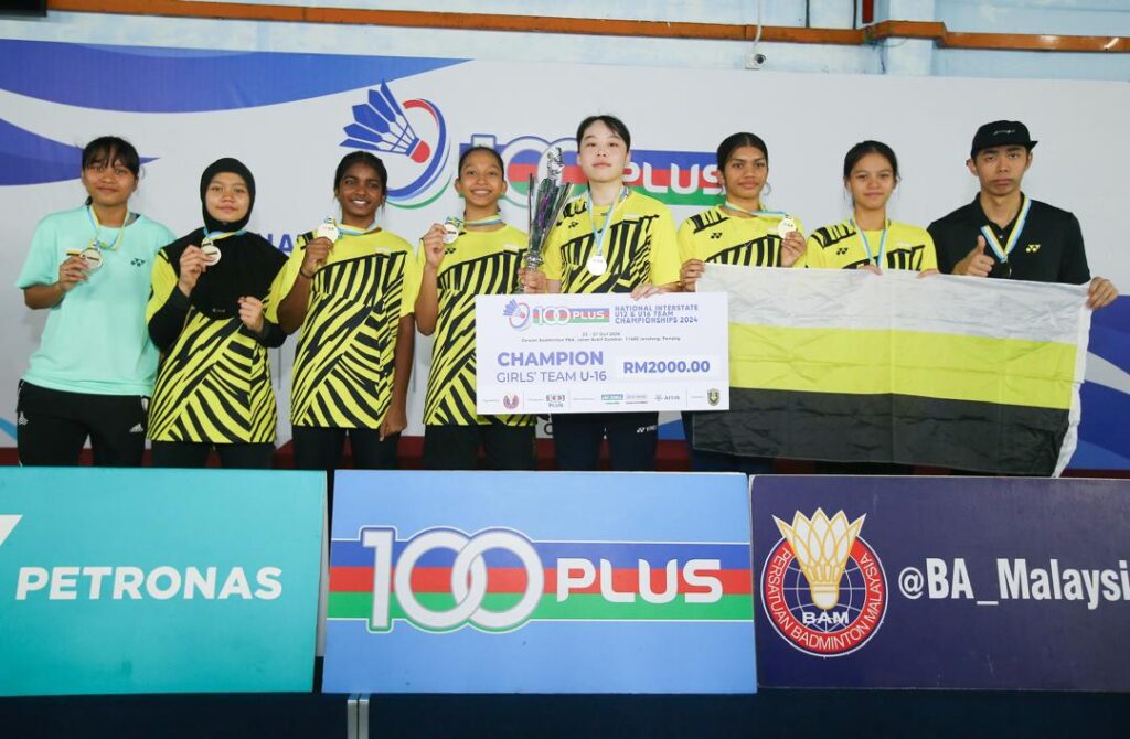 Perak Under-16 girls’ team claimed the 100Plus National Interstate Team Championships - 100Plus pic